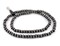 The Bead Chest Silver-Inlaid Black Bone Mala Beads (6mm): Nepal Spacers Buddhist Tibetan Prayer Beads